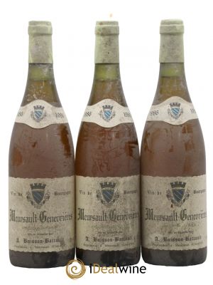 Meursault 1er Cru Genevrières Domaine Buisson Battault 1986 - Lot de 3 Bouteilles
