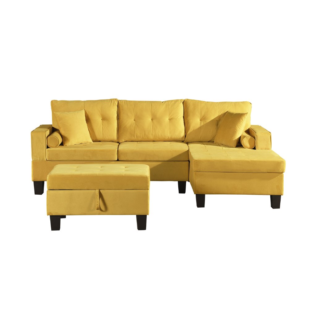 Home Deluxe Sofa ROM – Samt Gelb