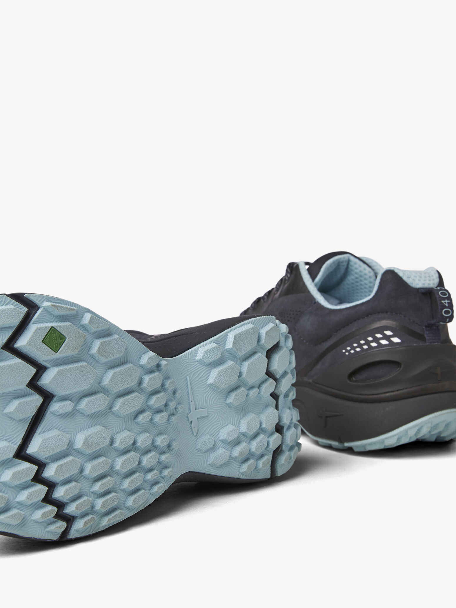 Chaussure de randonnée W-0405 en cuir - bleu