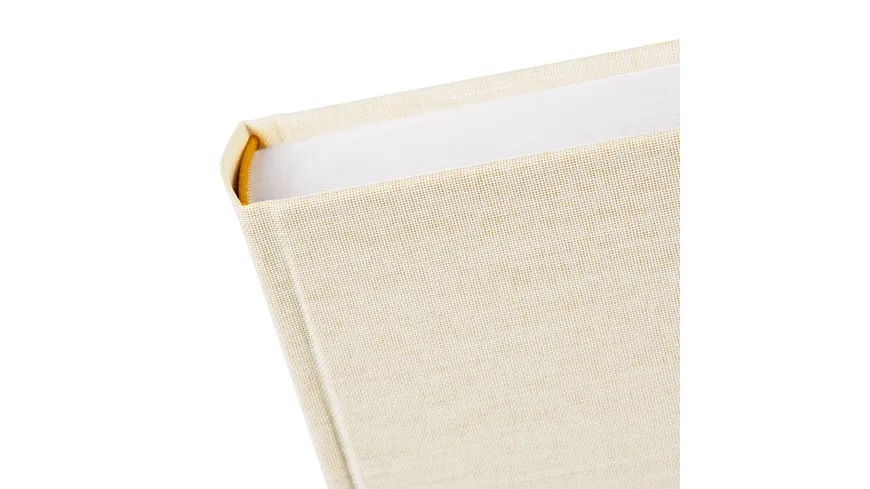 goldbuch Fotoalbum aus recyceltem Ozean-Plastik in beige, 24x25 cm mit 60 weißen Seiten beige