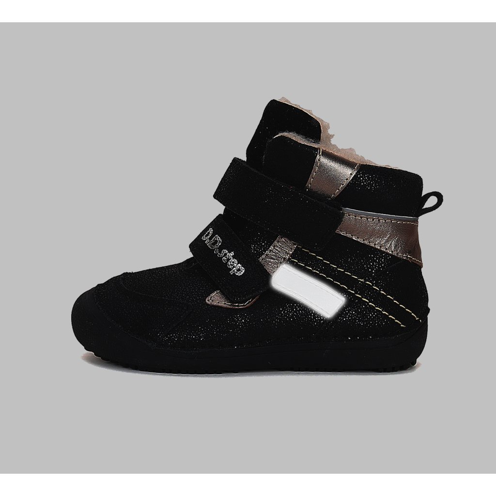 D.D.Step W063-42254B Black Winterbarfußschuhe