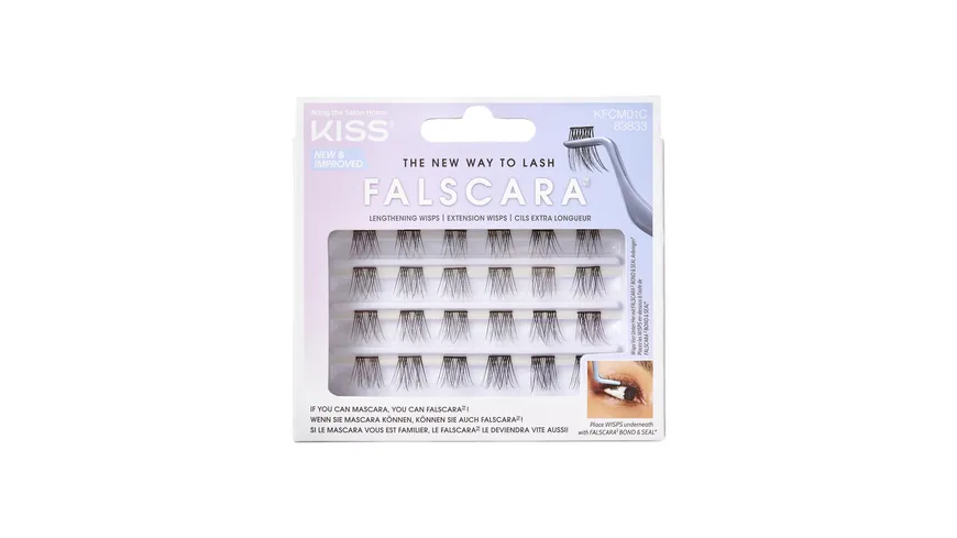 KISS Wimpern Falscara Wisps Multi Schwarz