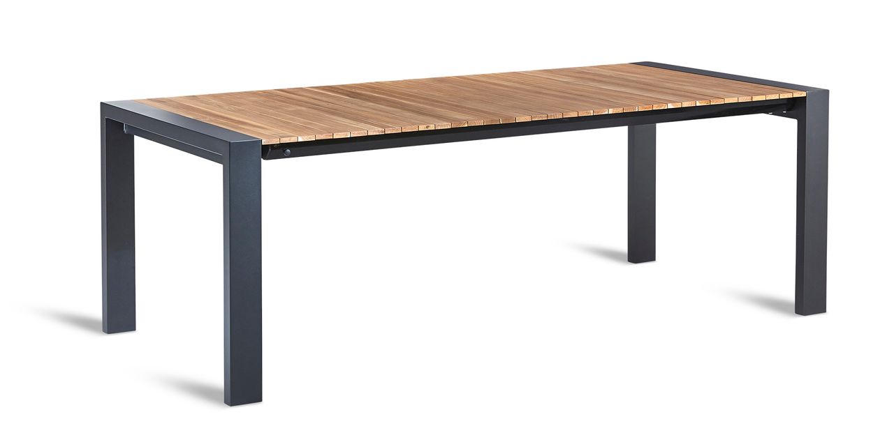 BEST Ausziehtisch Langreo 213/269x100cm anthrazit/TEAK