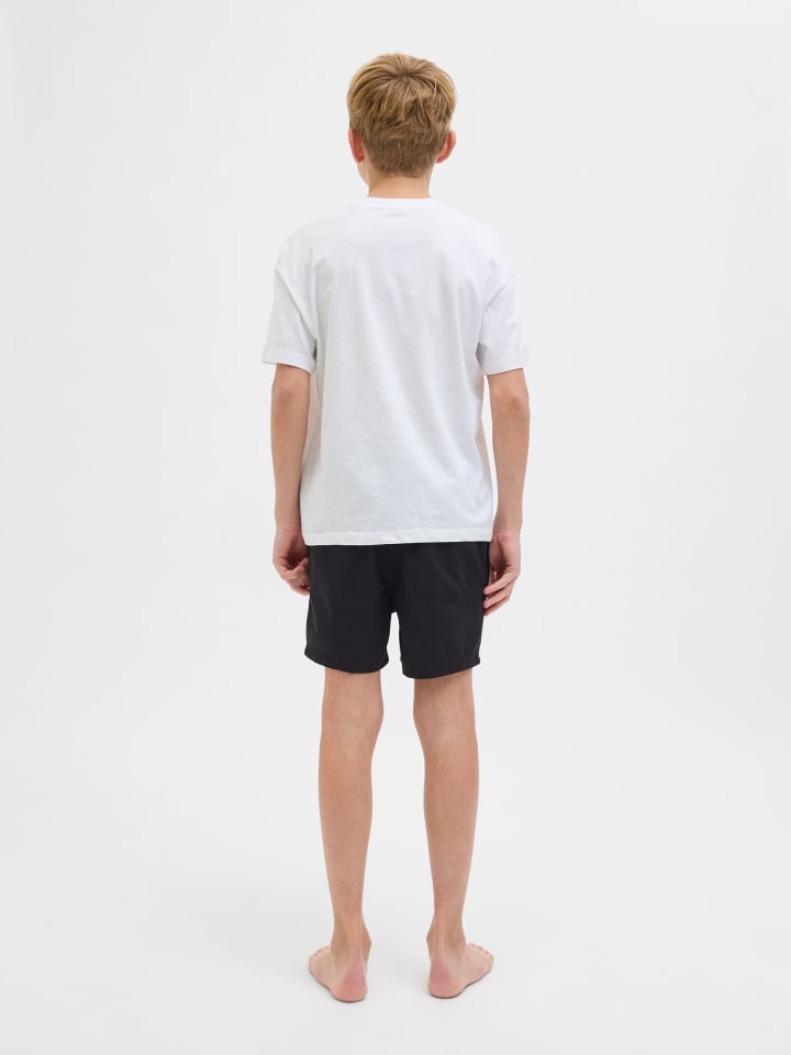 JACK & JONES Junior Badeshorts JPSTMAUI JJSWIM DB WB AKM JNR in black günstig kaufen 140