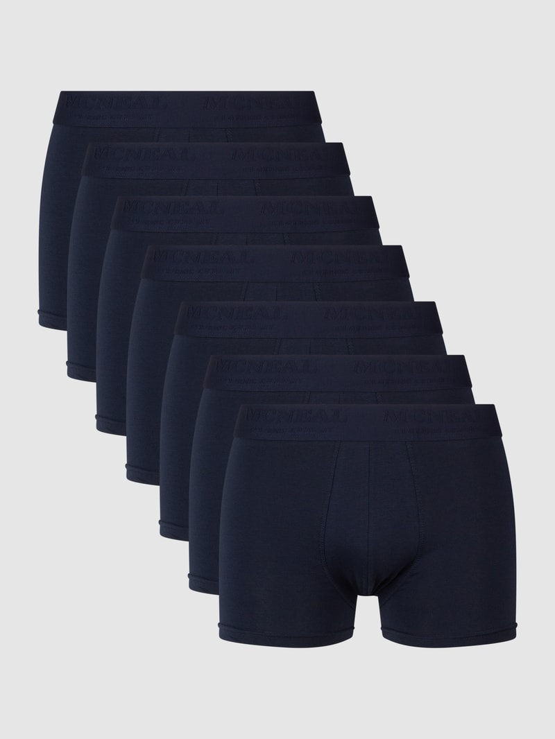 Trunks mit Logo-Bund im 7er-Pack in marineblau