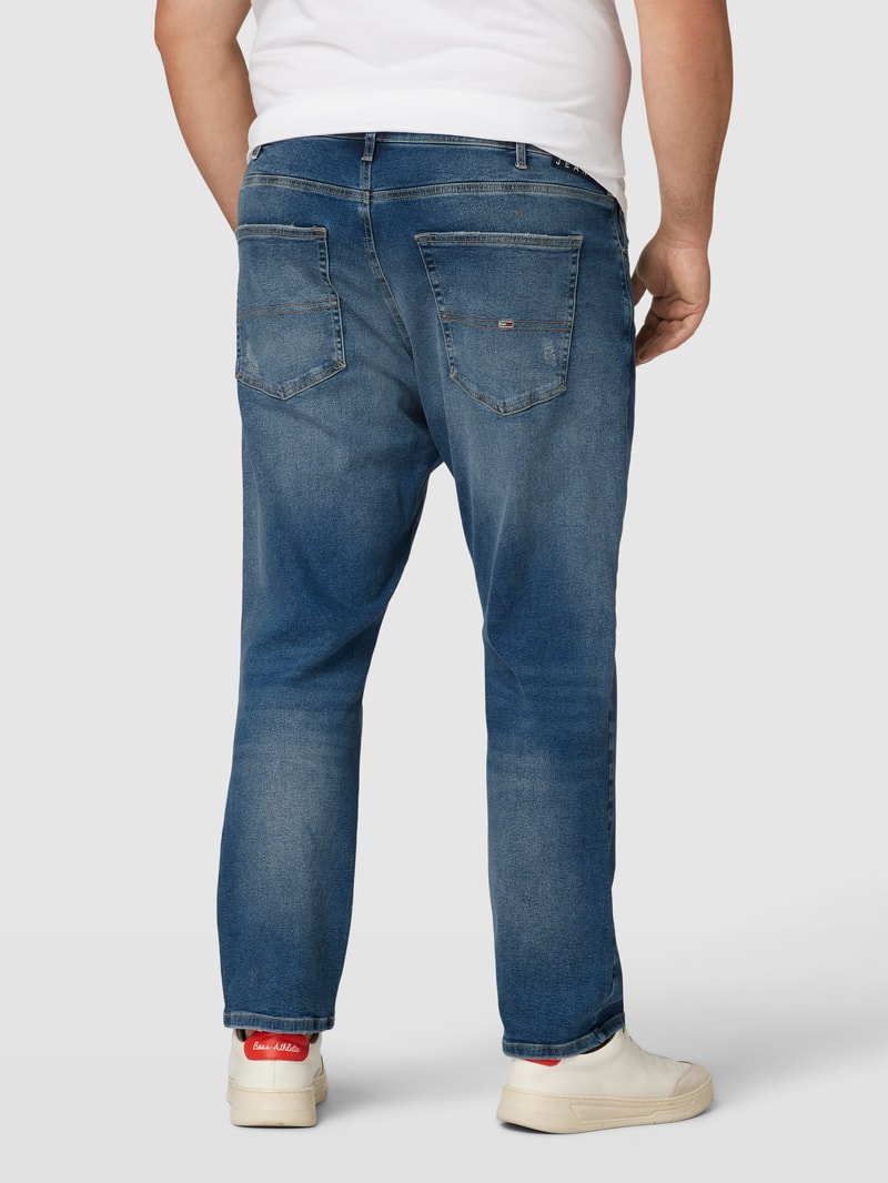 PLUS SIZE Jeans im Destroyed-Look Modell 'Austin' in blau