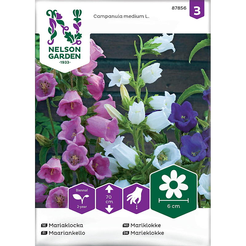 Nelson garden Frø Mariklokke Enkel, blandede farger