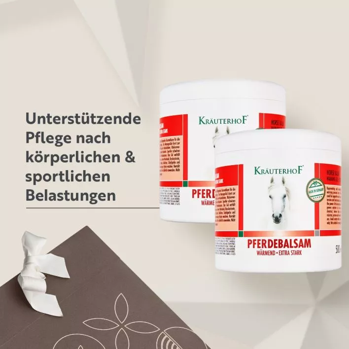 Pferdebalsam wärmend im Set mit Geschenktüte