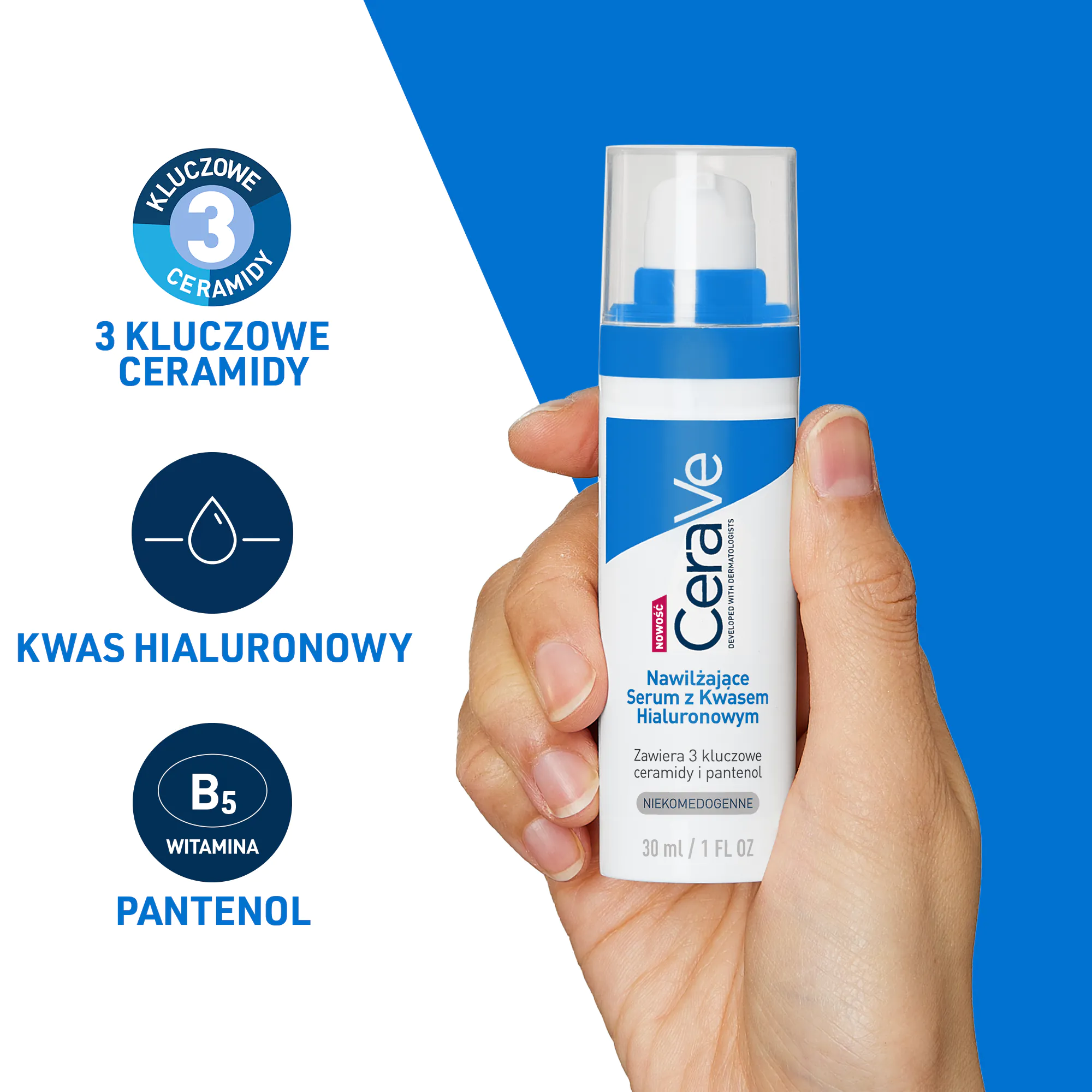 „CeraVe“ drėkinamasis serumas su hialurono rūgštimi
