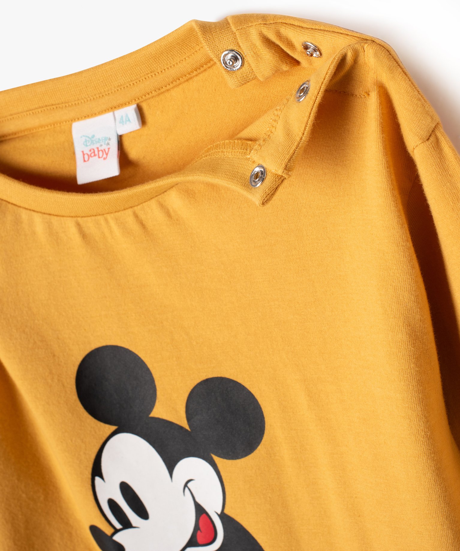 Tee-shirt manches longues imprimé Mickey bébé Garçon - D... jaune | GEMO