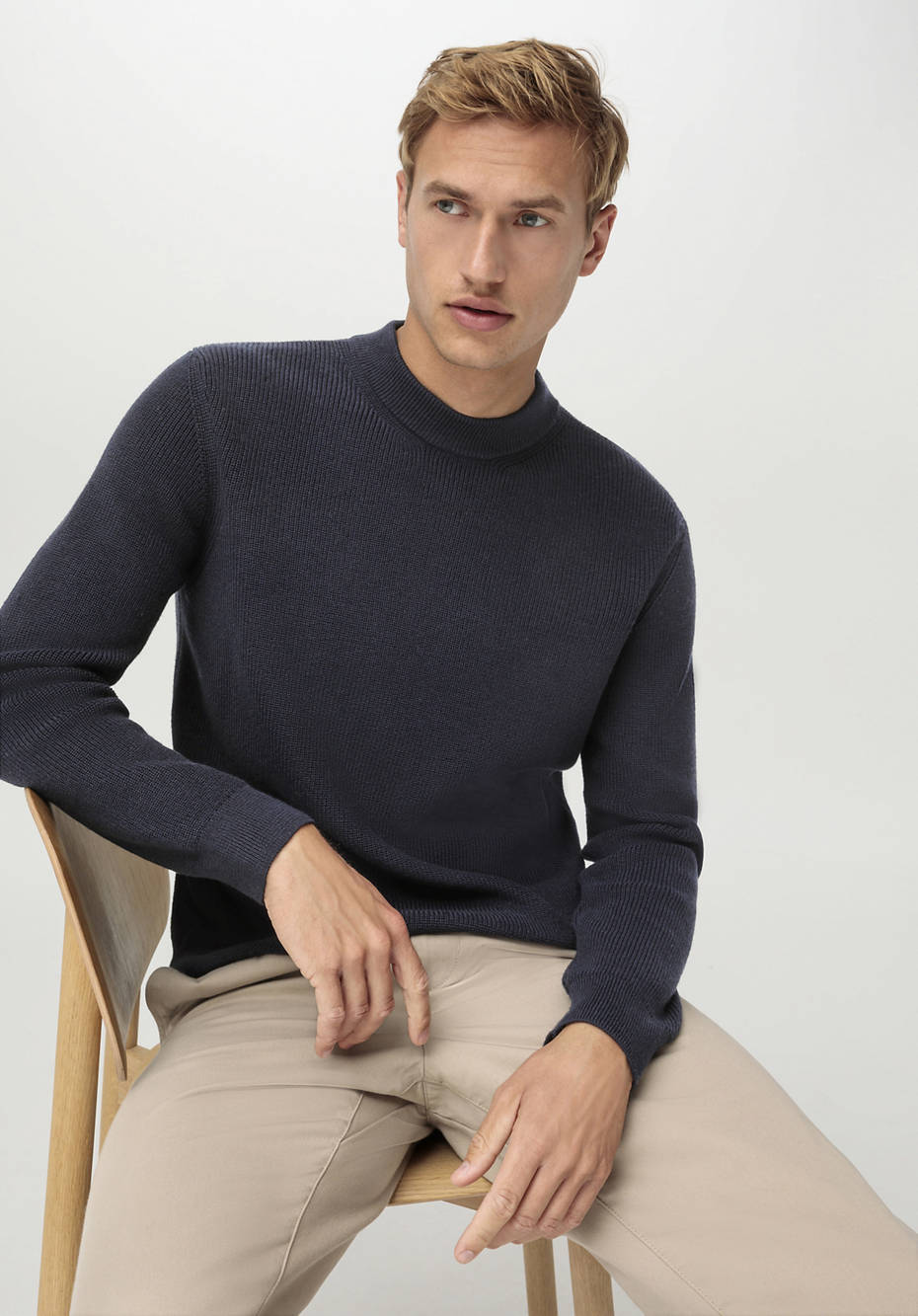 Pullover aus Bio-Merino und Bio-Baumwolle