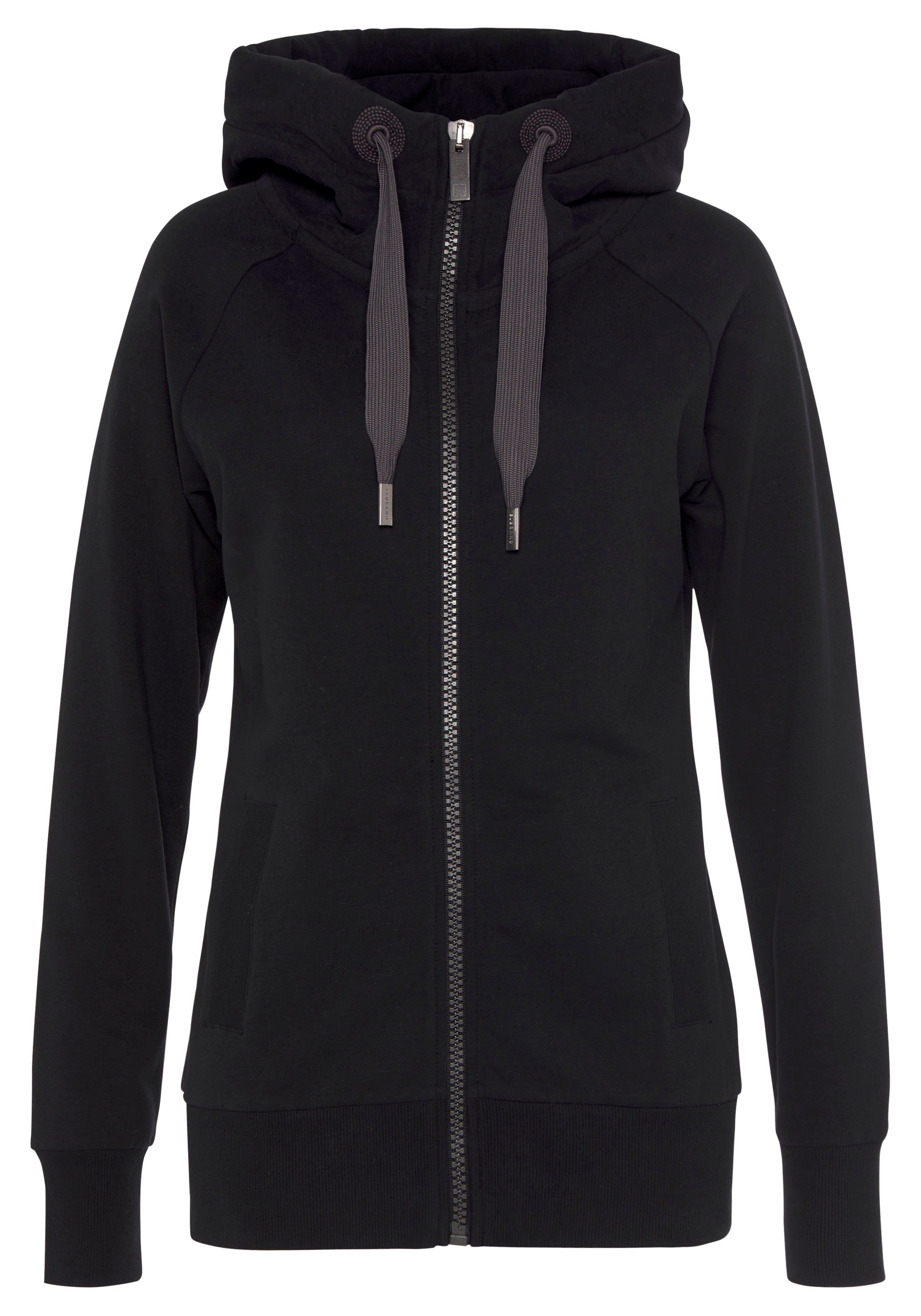 Elbsand Kapuzensweatjacke Kria mit Logodruck hinten