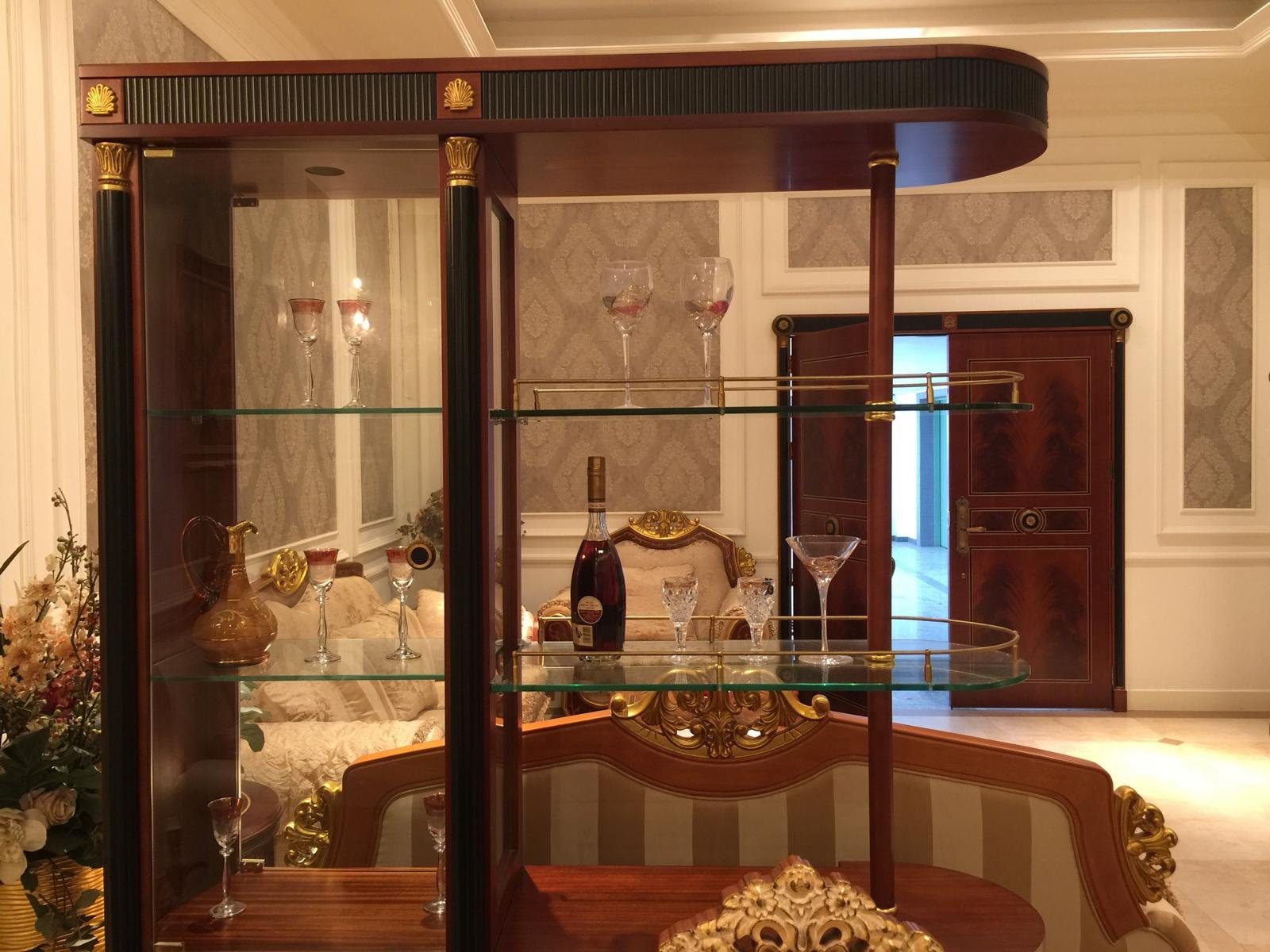 JVmoebel Barschrank Barock Bartheke Schrank Bartresen Bartisch Stehtisch Theke