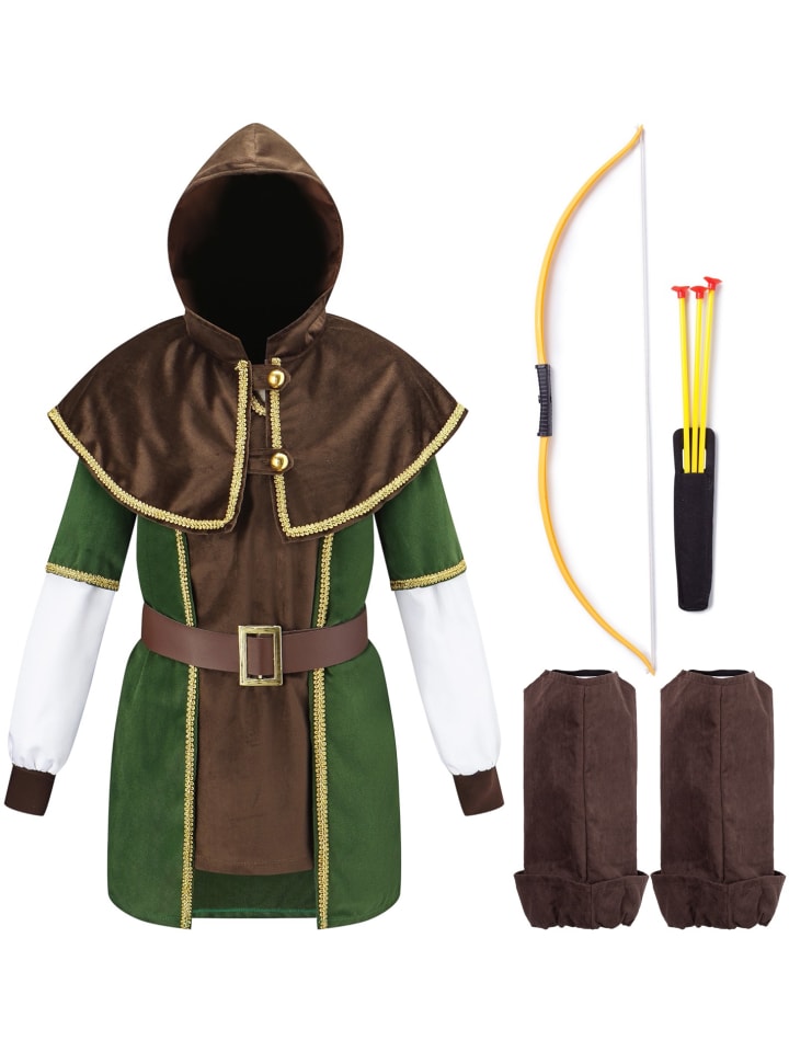 Corimori Kostüm „Robin Hood“ inklusive in Braun/grün günstig kaufen