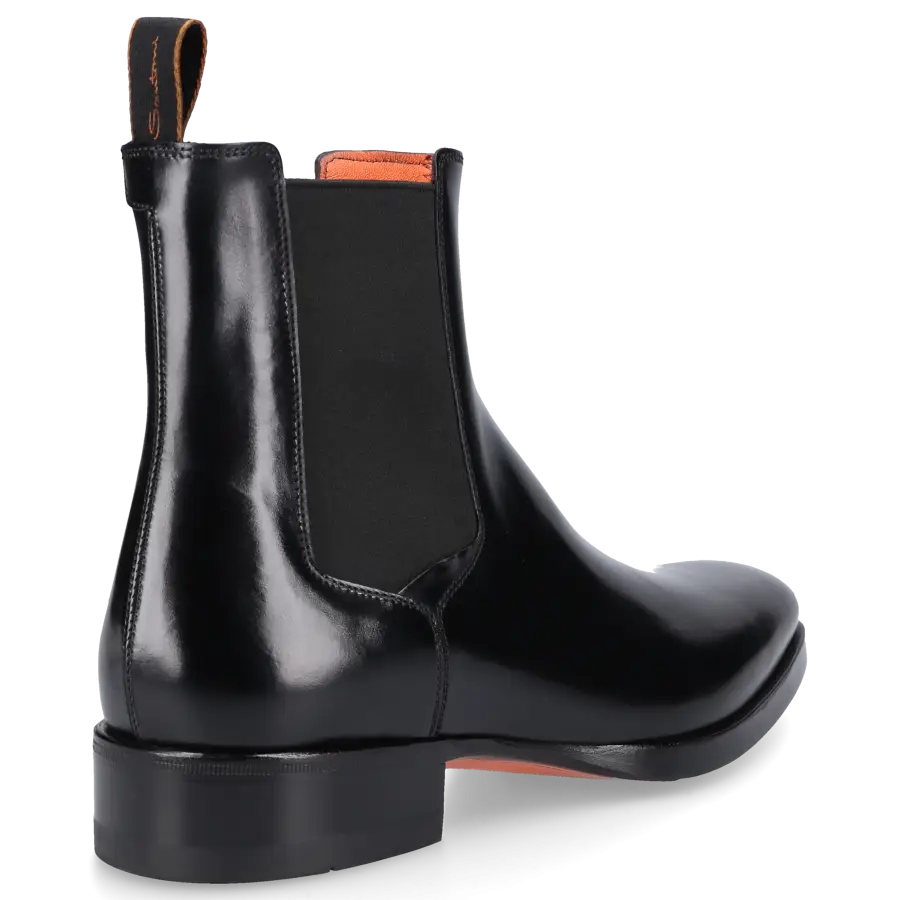 Santoni - Chelsea Boots 16755 Kalbsleder - schwarz