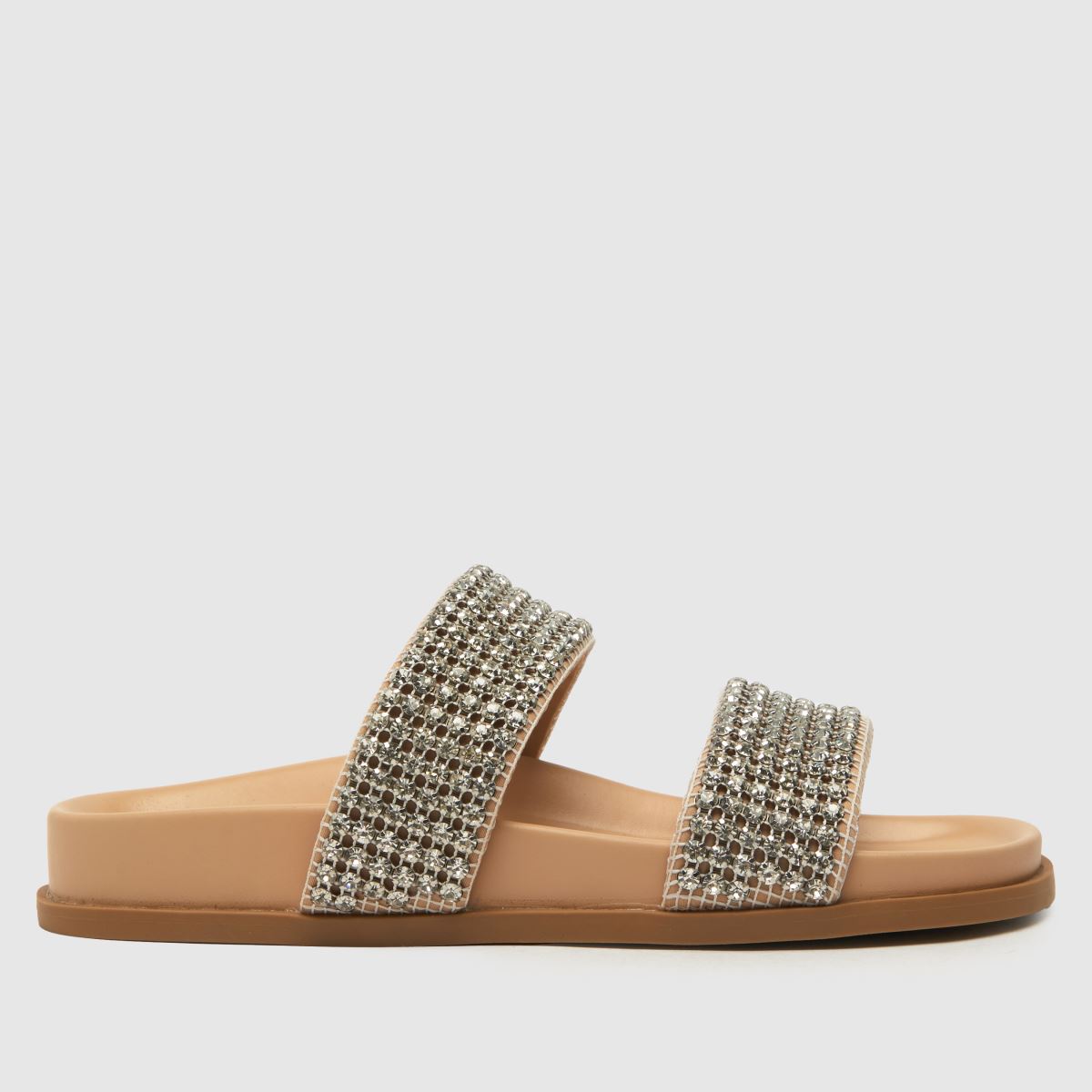 Schuh – Tessie – Naturfärgade sandaler med utsmyckning