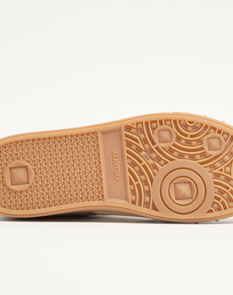 Baskets basses Upvillage en cuir fendu et cuir de veau nappa