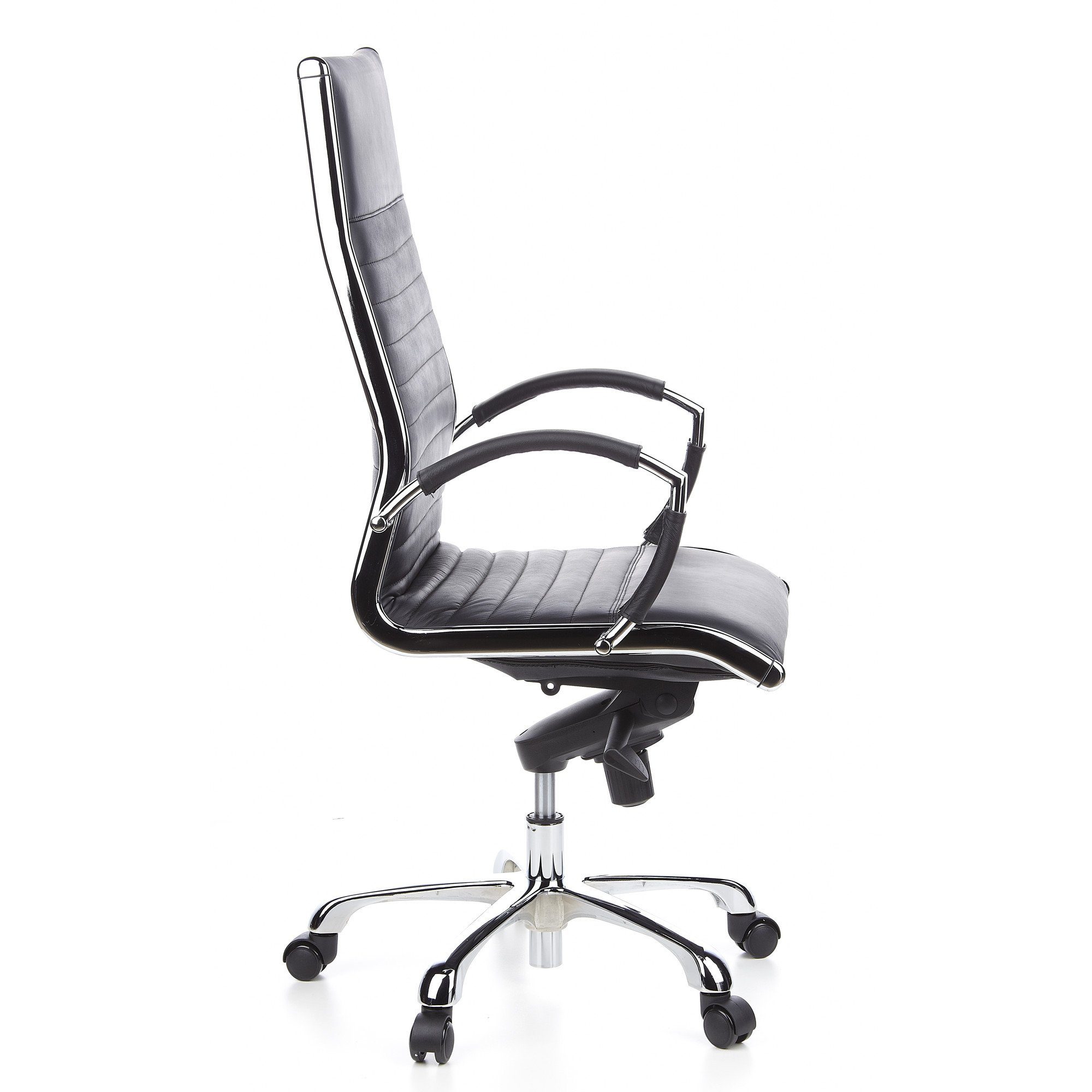 hjh OFFICE Chefsessel Profi Chefsessel PARMA 20 Leder mit Armlehnen, Drehstuhl Bürostuhl ergonomisch