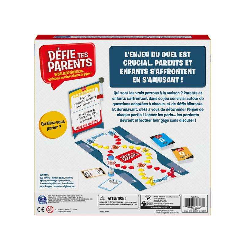 Jeu de société Défis tes parents - Format classique