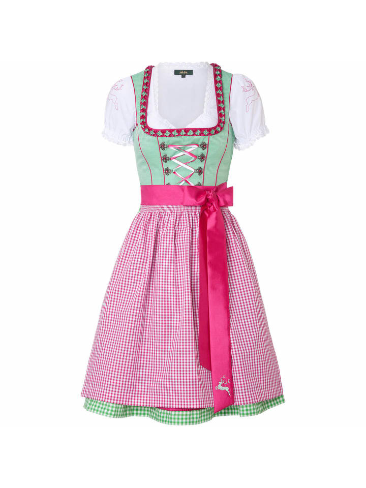 Wiesnkönig Dirndl Lori in Grün günstig kaufen 40