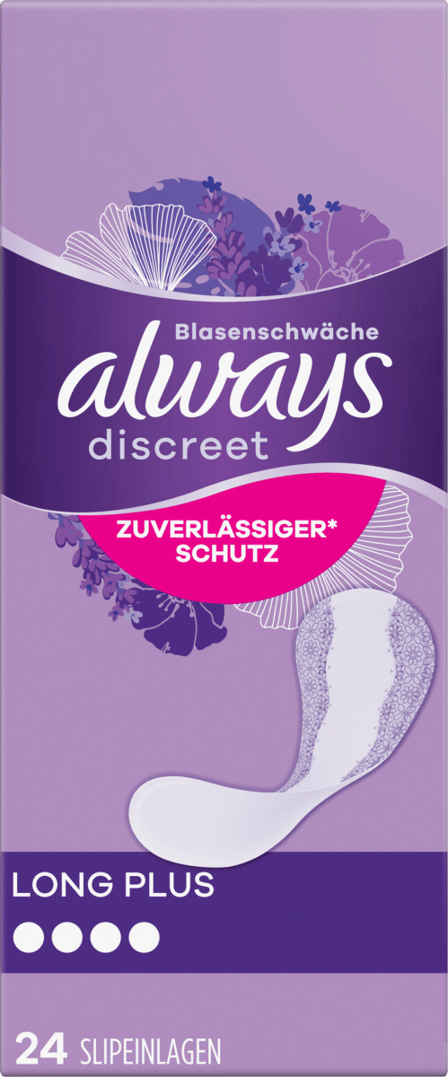discreet Slipeinlagen Inkontinenz Long Plus, 24 St