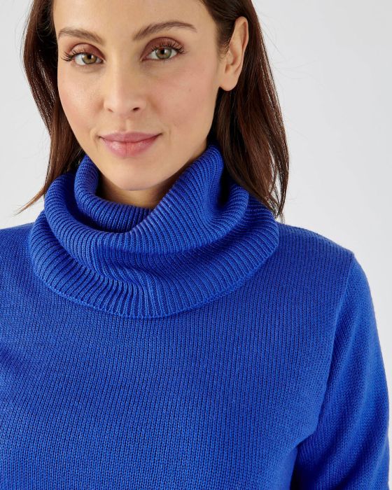 Pull col boule manches longues