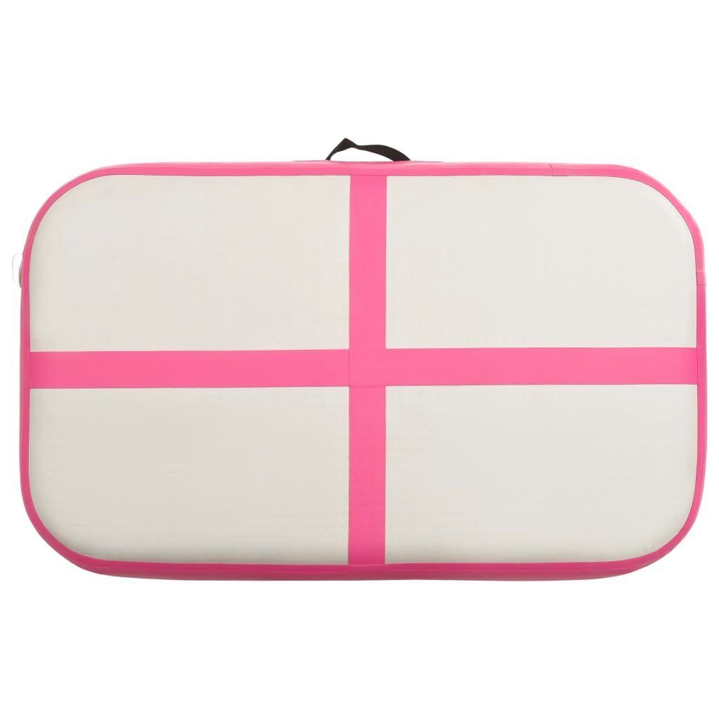 vidaXL Yogamatte Aufblasbare Gymnastikmatte mit Pumpe 60x100x10 cm PVC Rosa