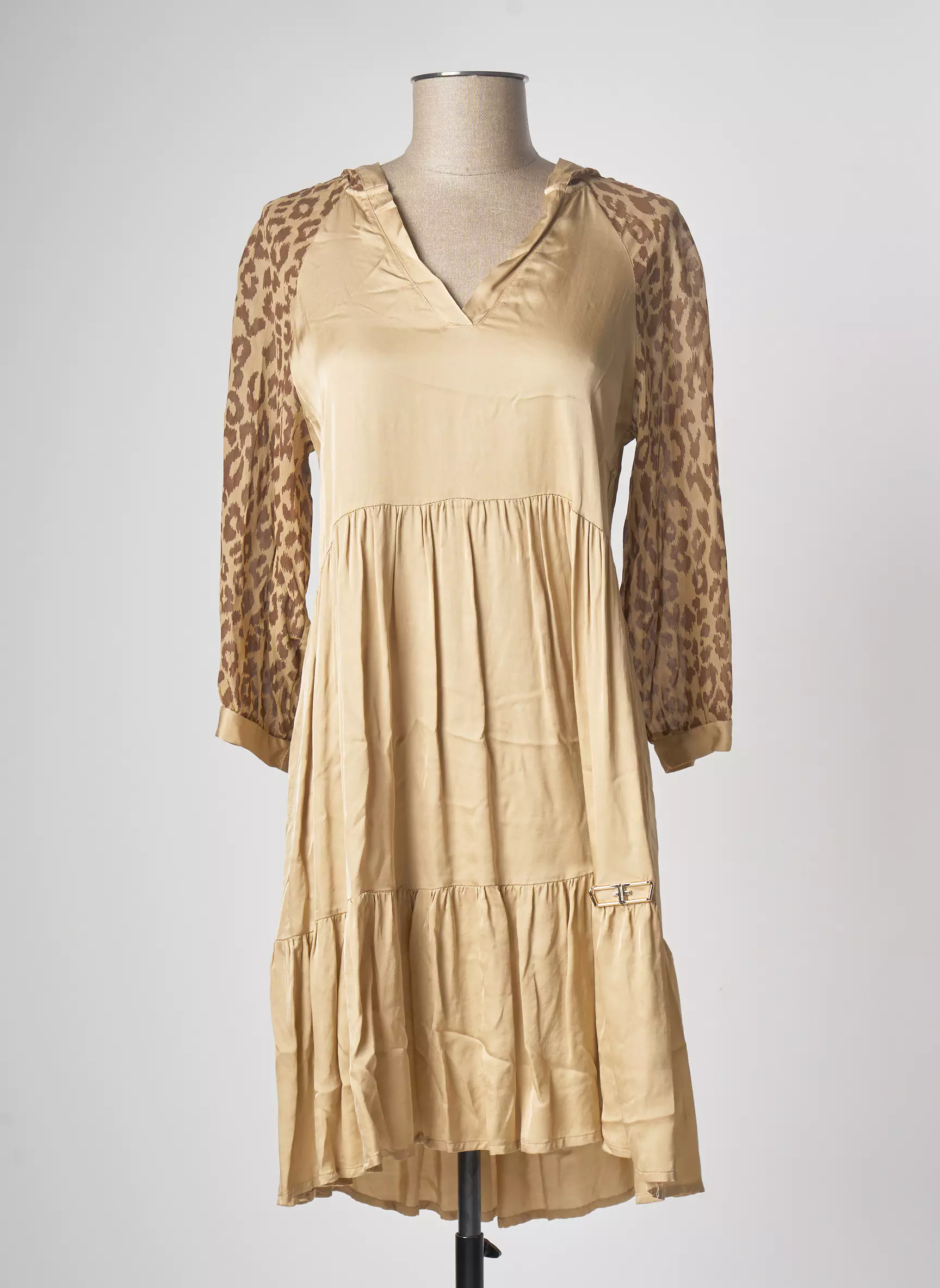 Fracomina Robes Mi Longues Femme couleur beige