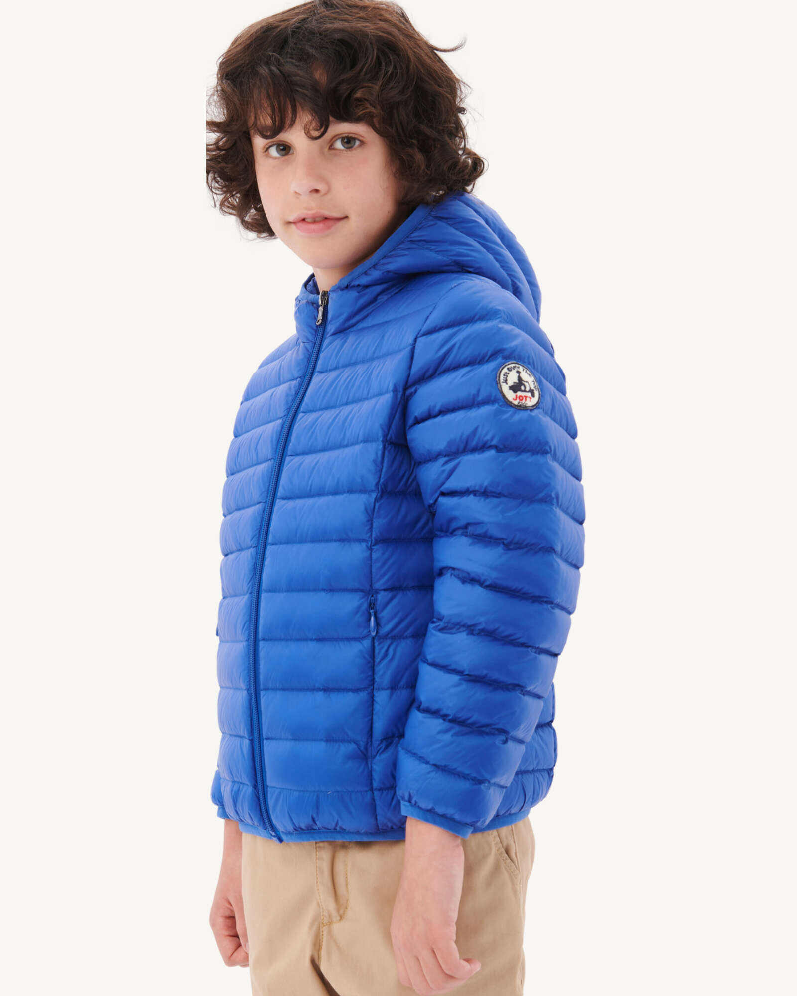 Doudoune légère à capuche enfant Bleu roi Hugo