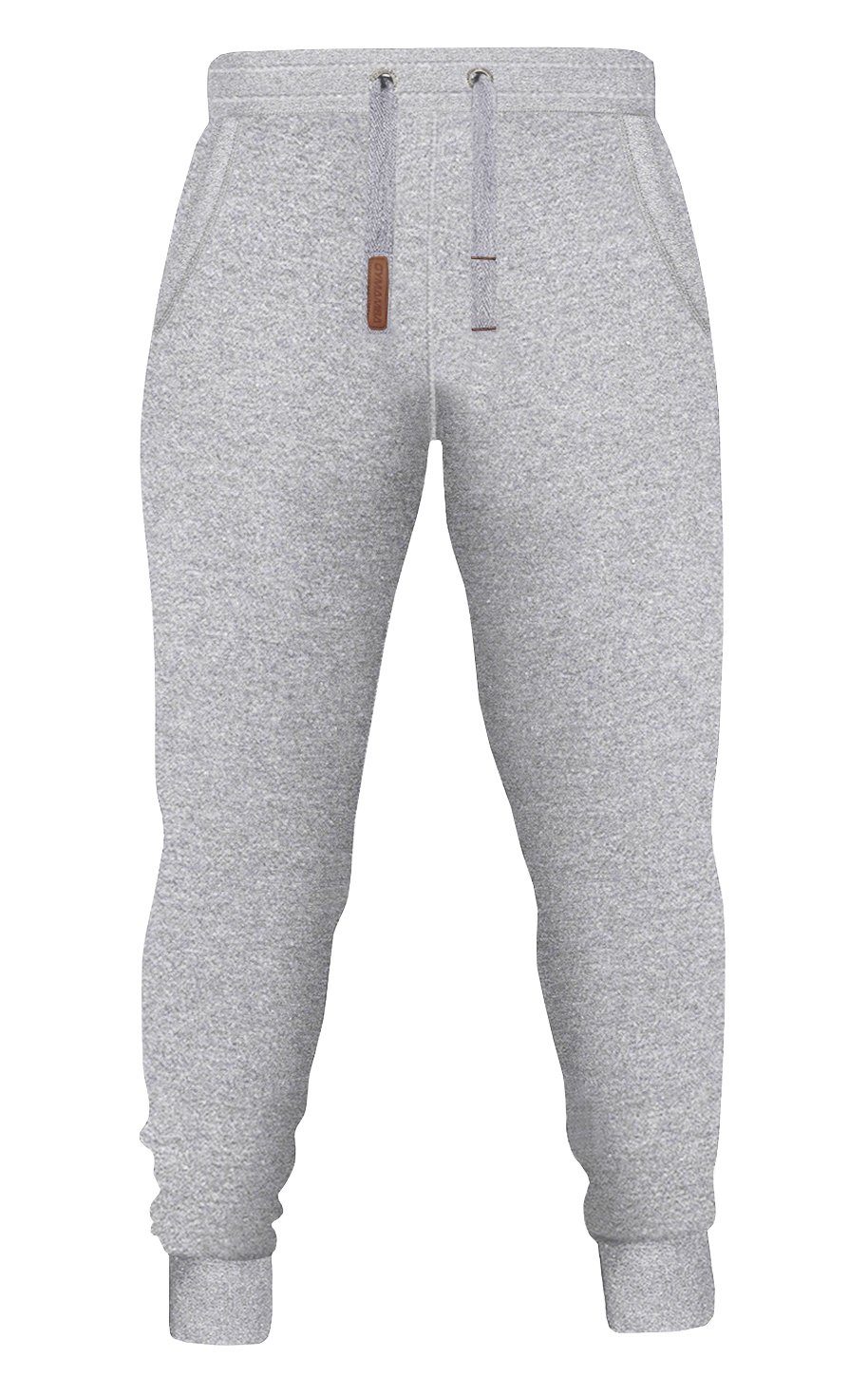 GYMAMBA Jogginganzug Herren leather hellgrau (2-tlg), mit Kapuze