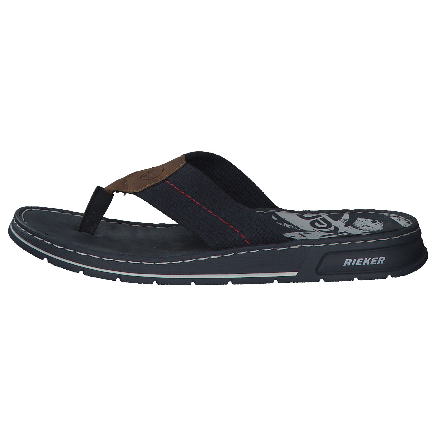 Rieker 21280, Zehentrenner, Herren, Blau
