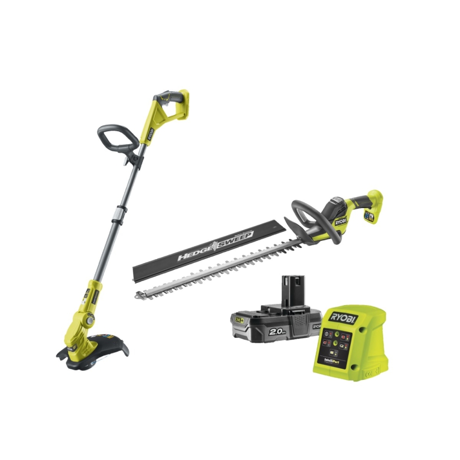 Ryobi 5133005619 RY18LT18HTA-120 Comboset 18 Volt 2,0 Ah Li-ion