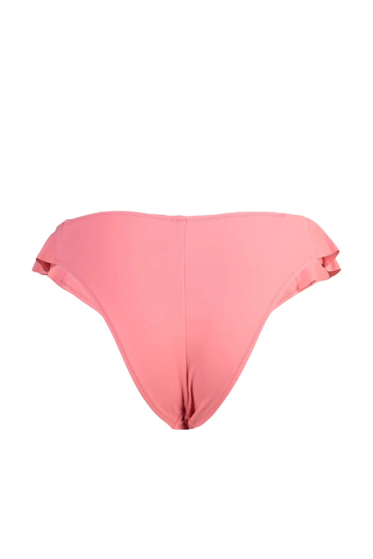 Trendyol Collection  Rosa Volant-Bikinihose mit normalem Beinausschnitt TBESS21BA0044