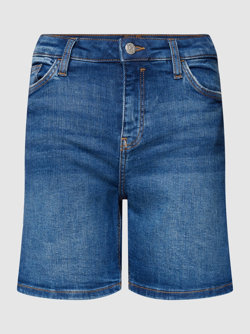 Jeansshorts mit Label-Patch in jeans