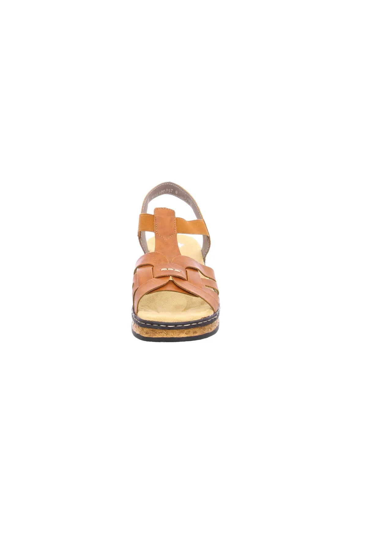 Rieker  Sandalette - Braun - Flacher Absatz