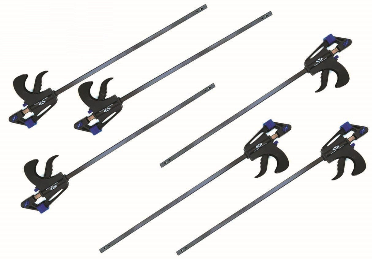 Vago-Tools 6x Schnellspannzwinge 900 mm Einhandzwinge Klemmzwinge Schraubzwinge