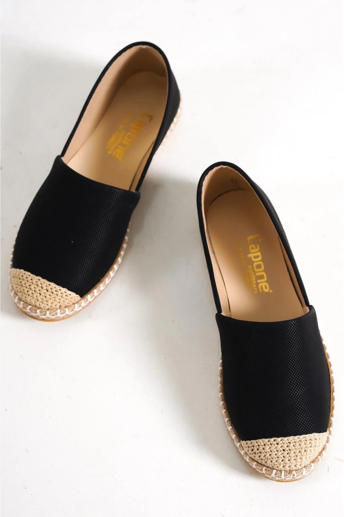 Capone Outfitters  Capone Schwarze Damen-Espadrille