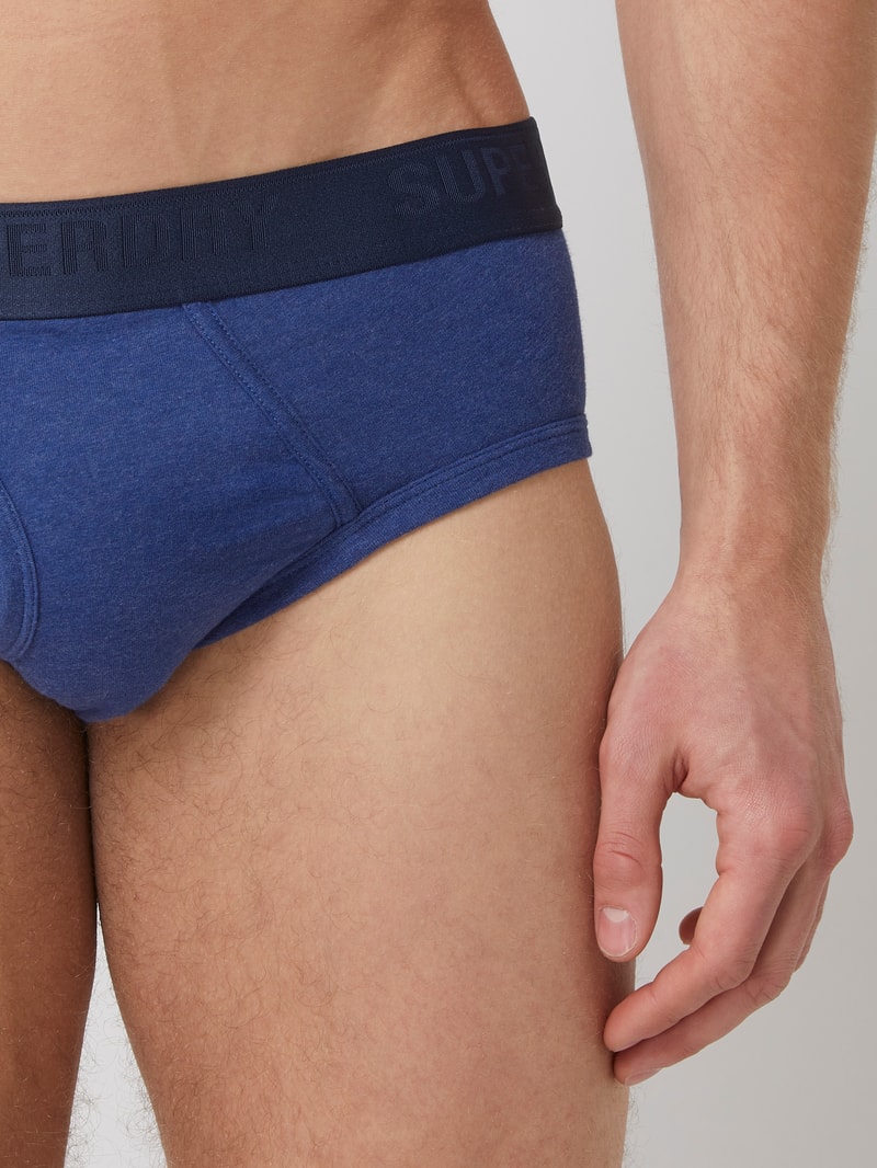 Slip in unifarbenem Design im 3er-Pack in blau