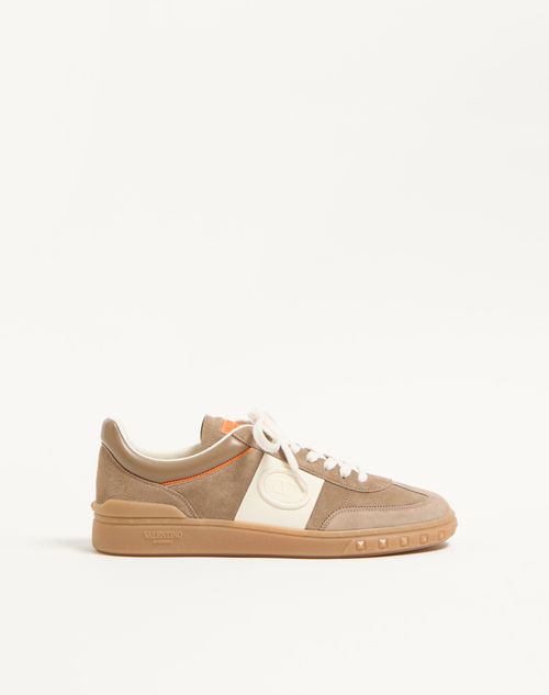 Baskets basses Upvillage en cuir fendu et cuir de veau nappa