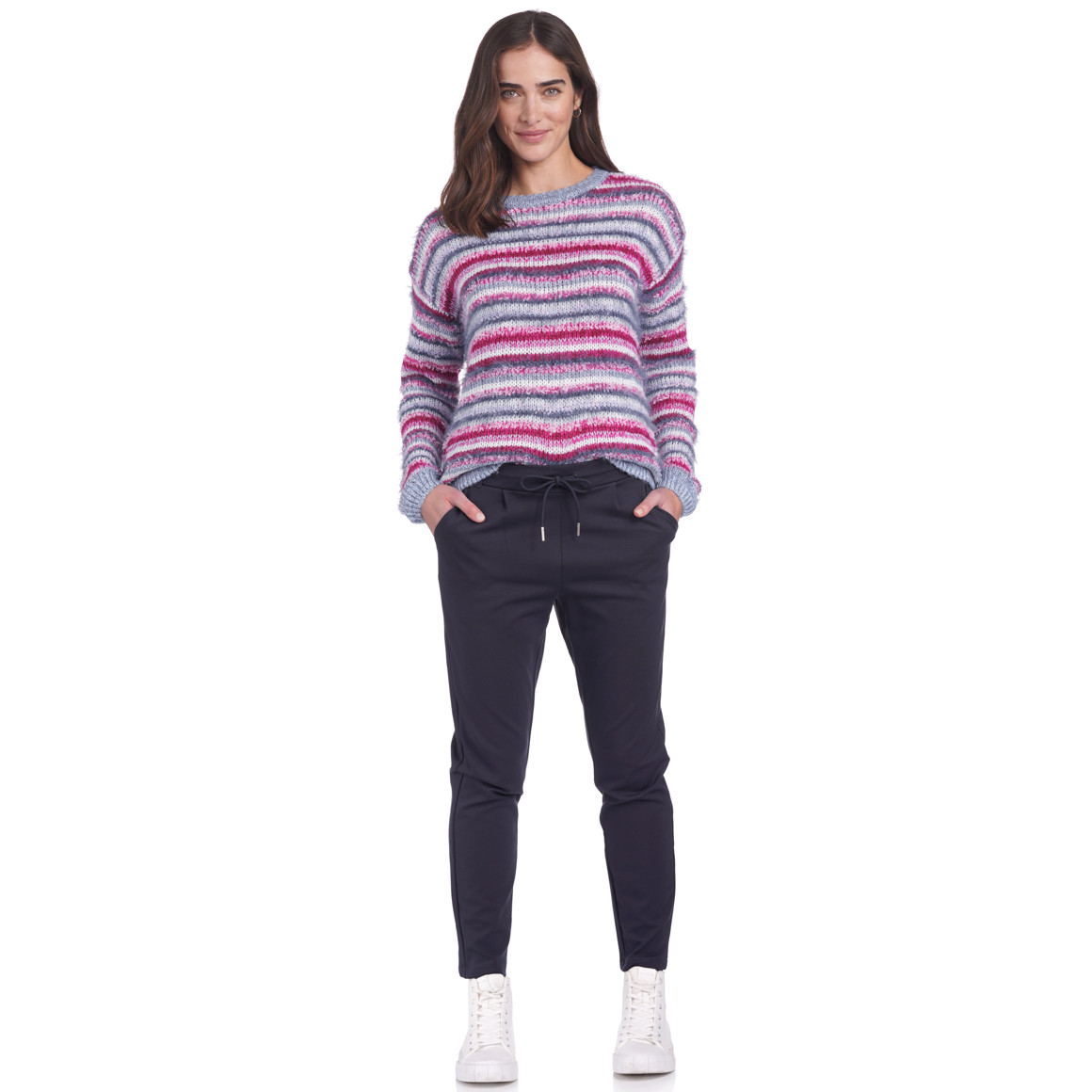 Damen Strickpullover aus verschiedenem Garn