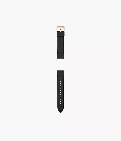 Fossil Silikonband für Damenuhr 18 mm Schwarz