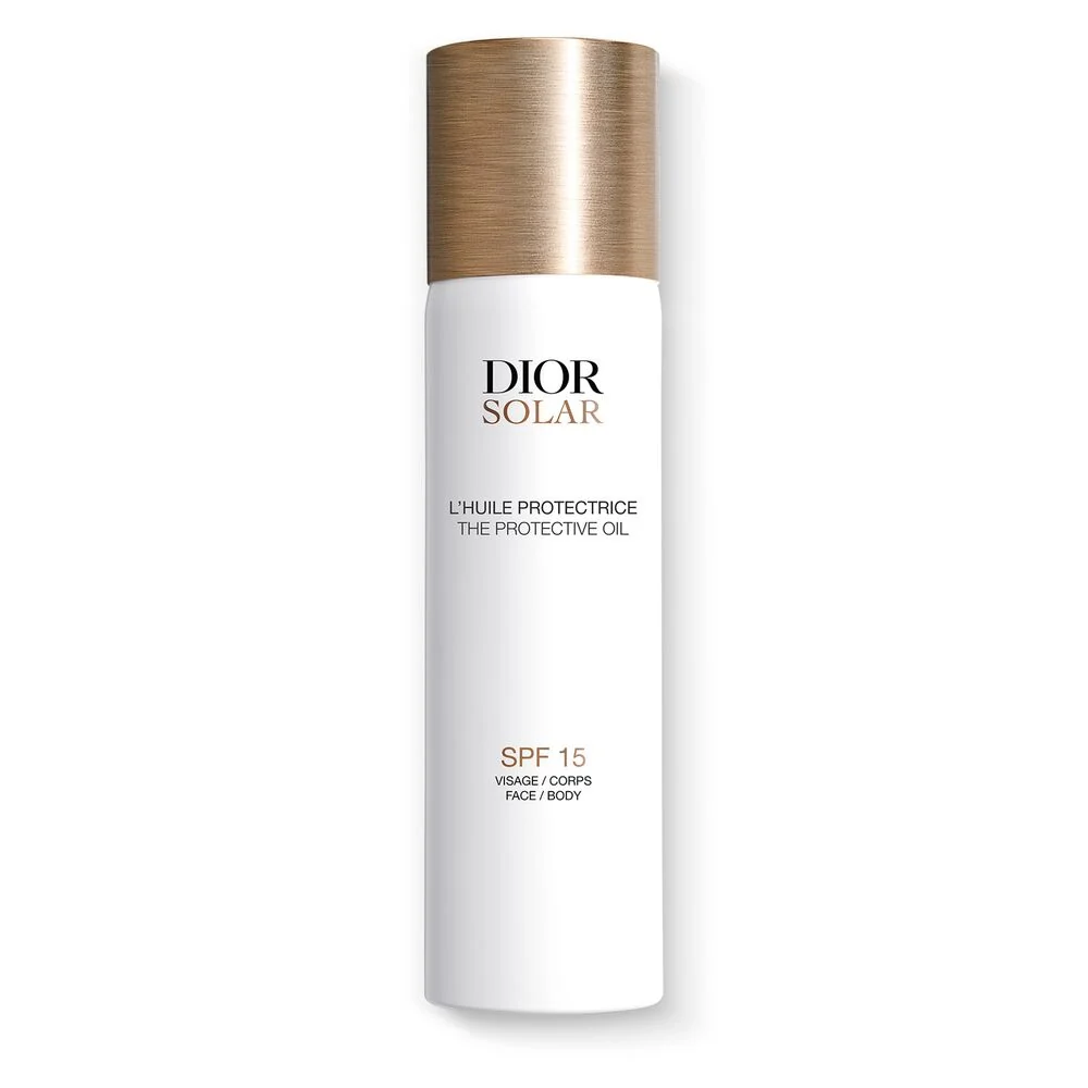 Dior Solar Protective Oil για πρόσωπο και σώμα SPF15 - Αντηλιακό λάδι σώματος μέτριας προστασίας, Αντηλιακό προσώπου μέτριας προστασίας, Αντηλιακό σπρέι σώματος μέτριας προστασίας, Αντιηλιακή θεραπεία μαλλιών