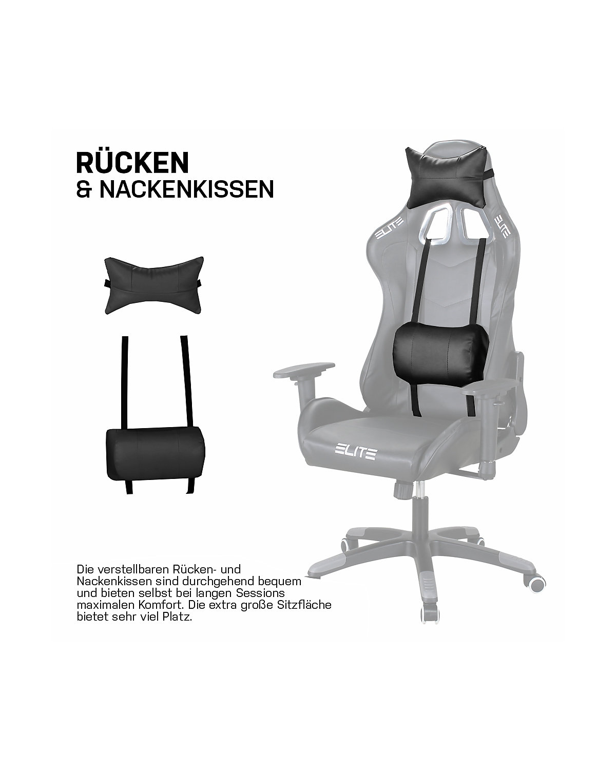 Gaming Stuhl DESTINY MG200 - Ergonomischer Racing Gaming Stuhl - Auch als RGB
