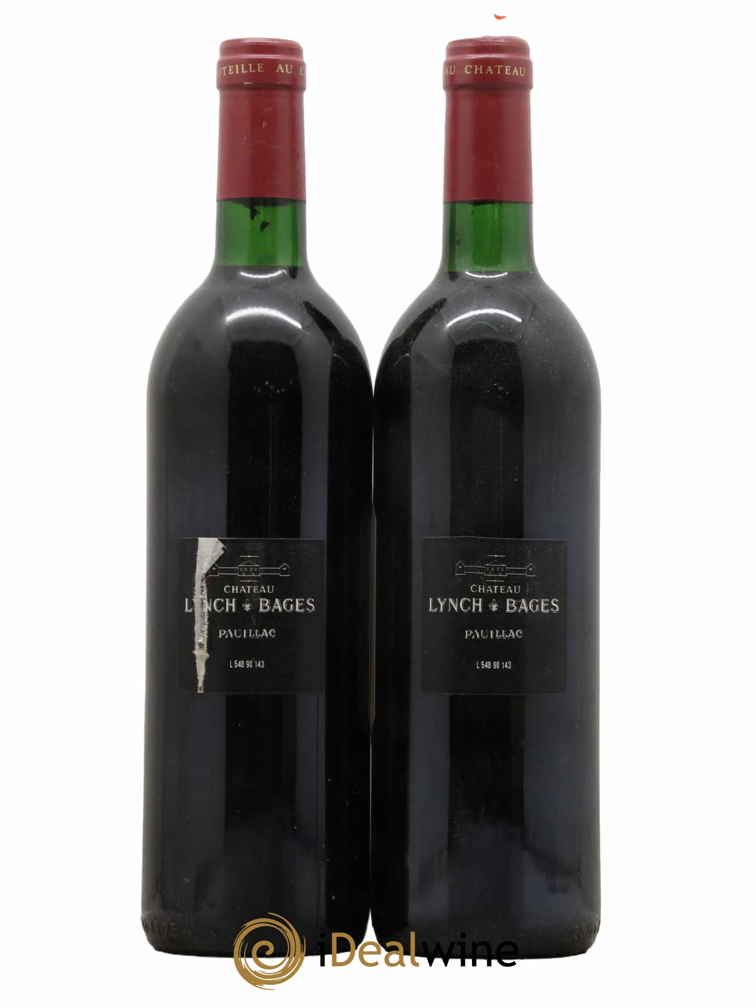 Château Lynch Bages 5ème Grand Cru Classé  1990 - Lot de 2 Bouteilles