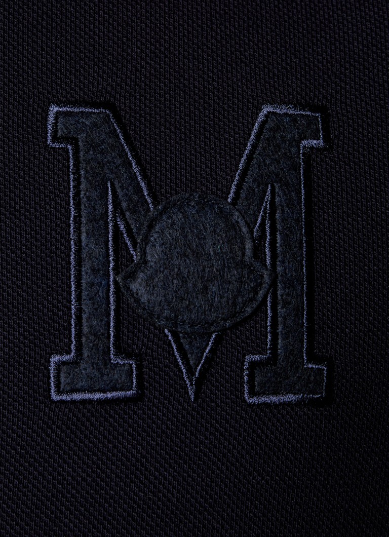 Moncler polo majica regularnog kroja od pike pamuka s vezom logotipa