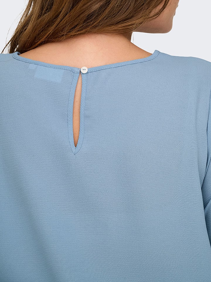 ONLY Carmakoma Bluse in Hellblau günstig kaufen