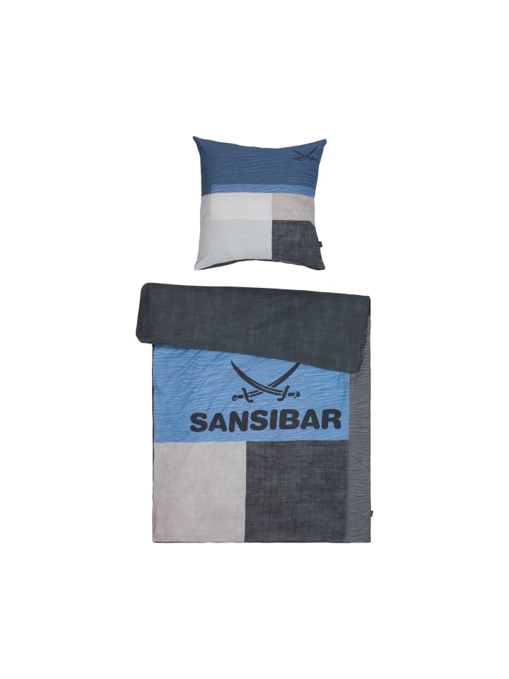 Sansibar Bettwäsche Sunrise in Blau günstig kaufen