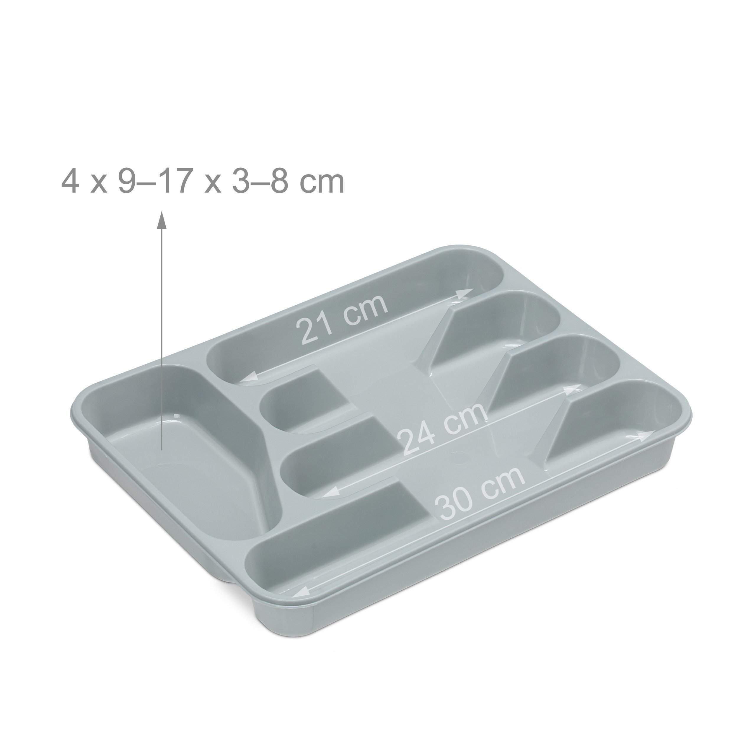 relaxdays Besteckkasten Besteckkasten 2er Set