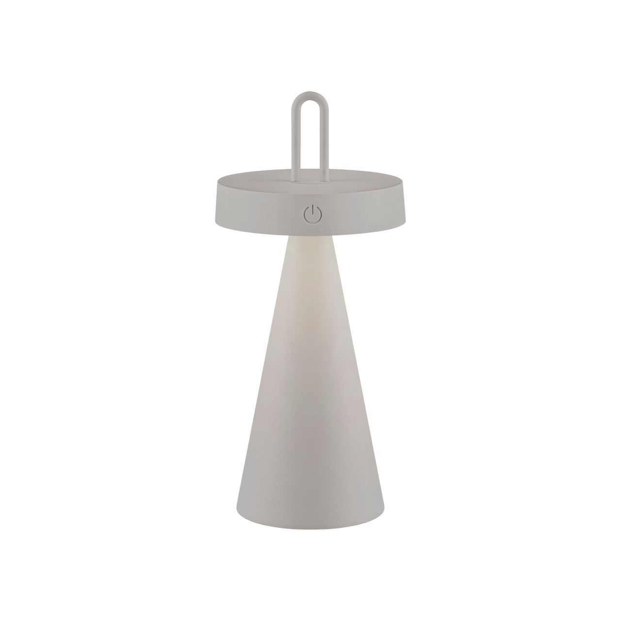 JUST LIGHT Akku Tischleuchte ALWA, 1x LED-Board/1,50Watt/2700Kelvin, IP44, Greige