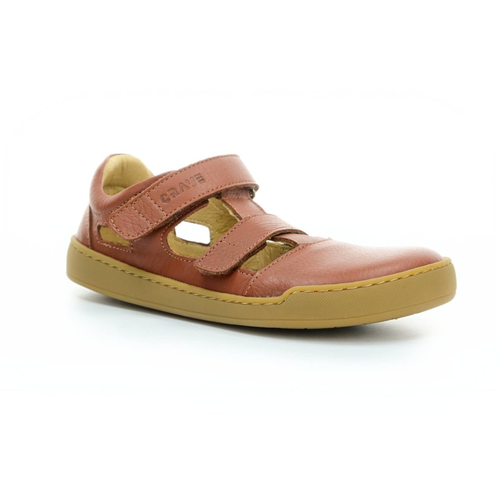 Crave Shellwood Cognac Barfußsandalen